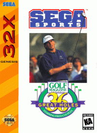 Golf Magazine: 36 Great Holes Starring Fred Couples PAL Mega Drive 32X PAL box art
